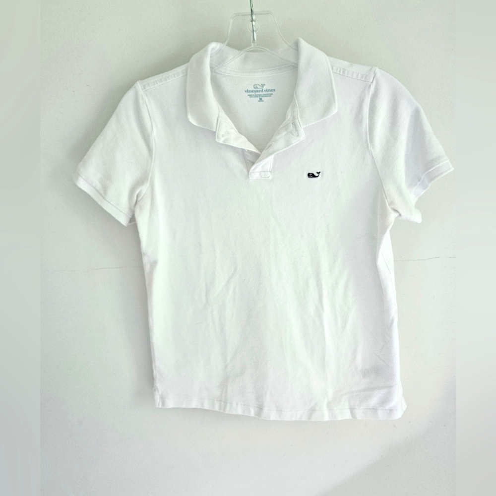 Vineyard Vines White Polo Shirt Classic Short Sleeve